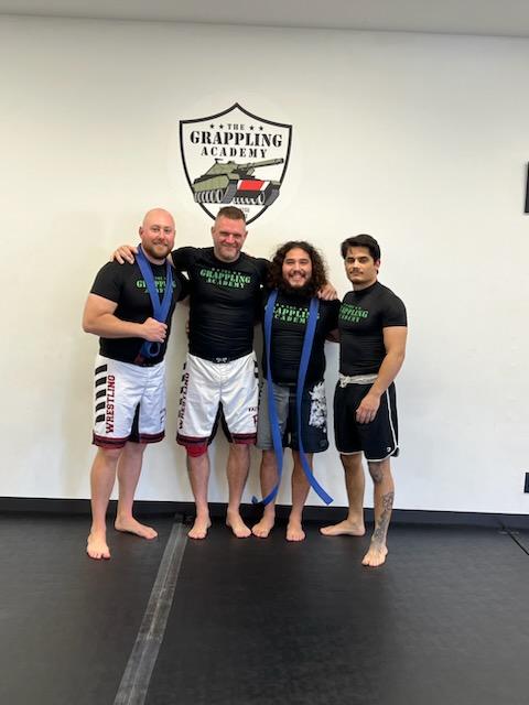 Live training on the mats at The Grappling Academy